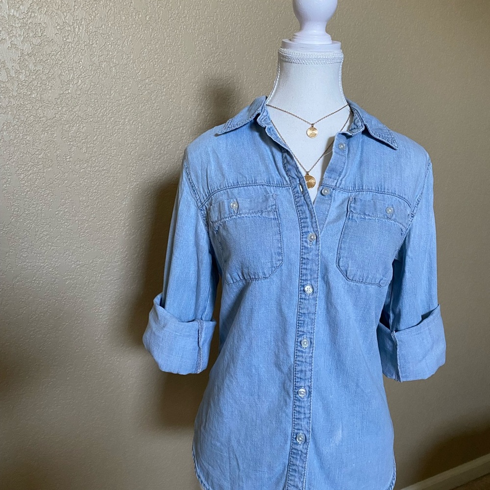 Merona Chambray Button Down Shirt
